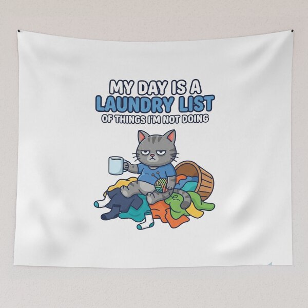 Item preview, My Day Is A Laundry List designed and sold by Owcomm.