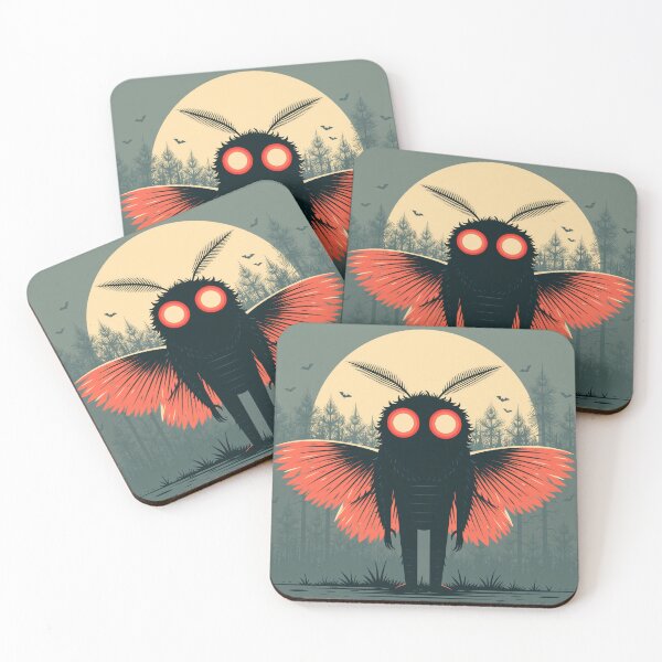 Item preview, Mothman Halloween Retro Spooky Cryptid Tee designed and sold by FrostyFrisby.
