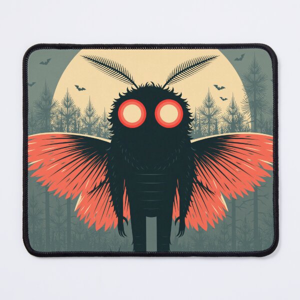 Item preview, Mothman Halloween Retro Spooky Cryptid Tee designed and sold by FrostyFrisby.