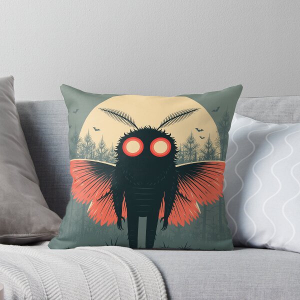 Item preview, Mothman Halloween Retro Spooky Cryptid Tee designed and sold by FrostyFrisby.