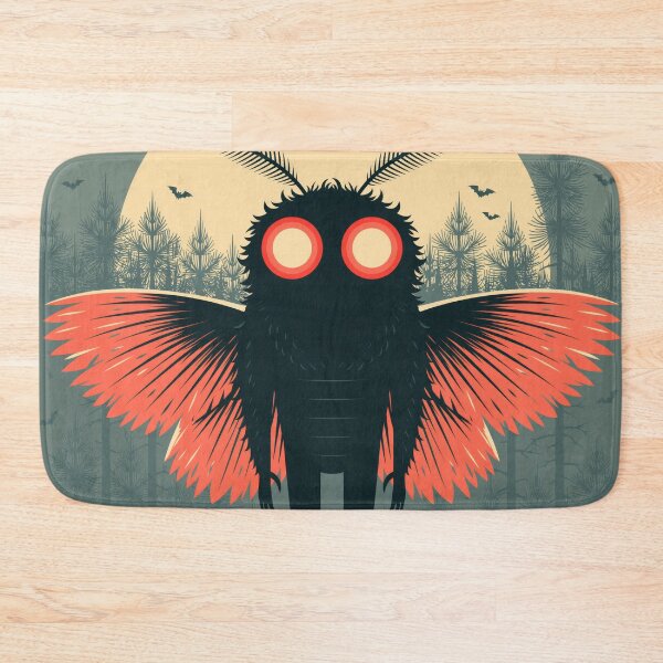 Item preview, Mothman Halloween Retro Spooky Cryptid Tee designed and sold by FrostyFrisby.
