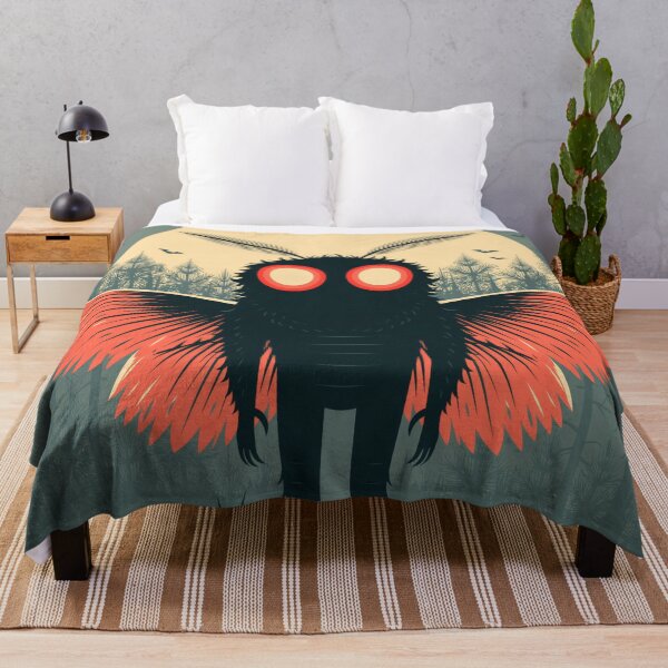 Item preview, Mothman Halloween Retro Spooky Cryptid Tee designed and sold by FrostyFrisby.