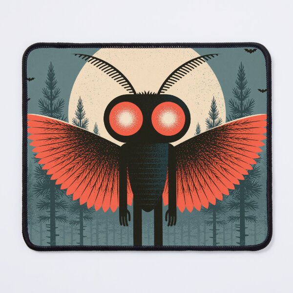 Item preview, Mothman Halloween Retro Spooky Cryptid Tee designed and sold by FrostyFrisby.