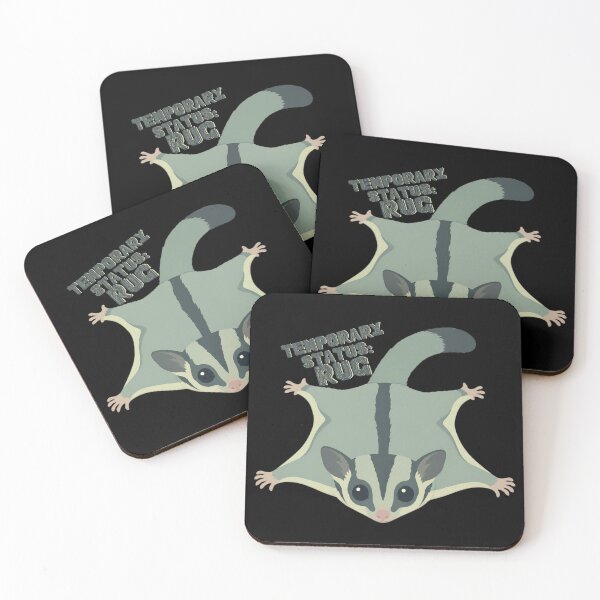 Item preview, Temporary Status Rug – Burnout Sugar Glider Flying Squirrel designed and sold by Feinsicht.