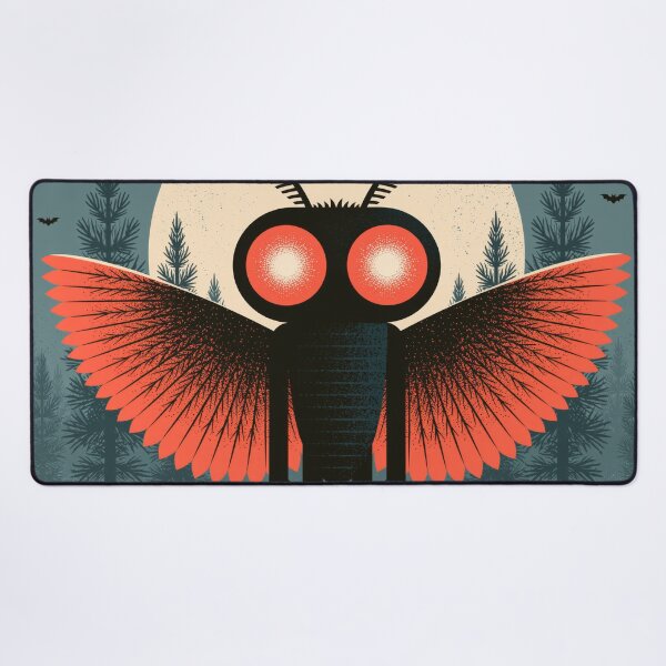 Item preview, Mothman Halloween Retro Spooky Cryptid Tee designed and sold by FrostyFrisby.