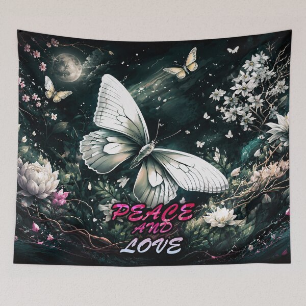 Item preview, Peace and Love: Moonlit Butterfly Garden designed and sold by Fei Long Design Hub.