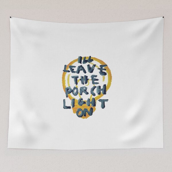 Item preview, Porch Light Painted Lightbulb Lyric Art designed and sold by gringoods.