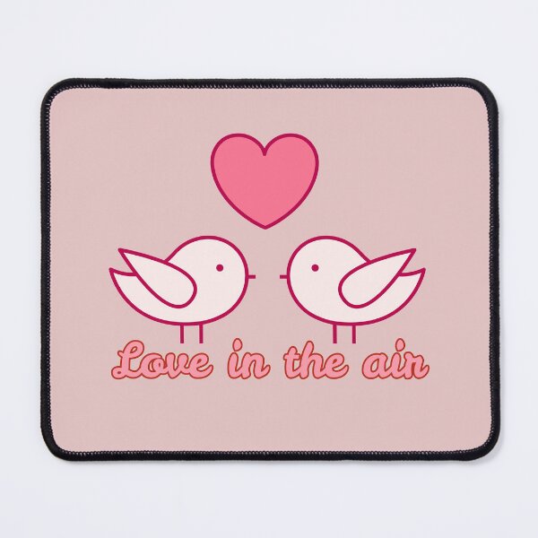 Item preview, Love Is in the Air | Cute Birds with Heart | Romantic Couple Bird Illustration designed and sold by Rush2Buy.