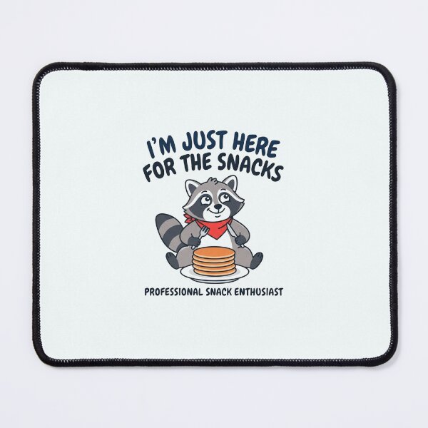 Item preview, Im Just Here For The Snacks Raccoon designed and sold by Owcomm.