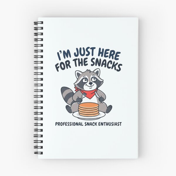 Item preview, Im Just Here For The Snacks Raccoon designed and sold by Owcomm.