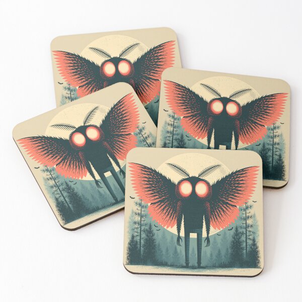 Item preview, Mothman Halloween Retro Spooky Cryptid Tee designed and sold by FrostyFrisby.