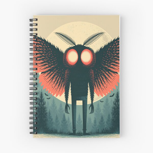Item preview, Mothman Halloween Retro Spooky Cryptid Tee designed and sold by FrostyFrisby.