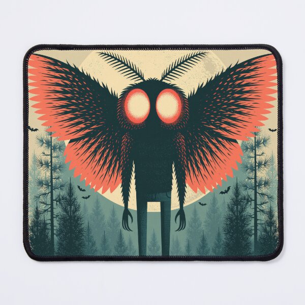 Item preview, Mothman Halloween Retro Spooky Cryptid Tee designed and sold by FrostyFrisby.
