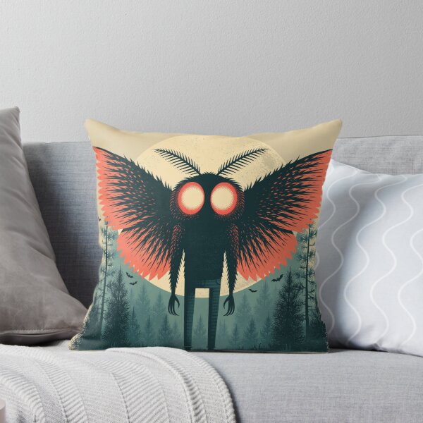 Item preview, Mothman Halloween Retro Spooky Cryptid Tee designed and sold by FrostyFrisby.