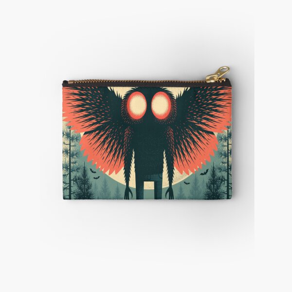 Item preview, Mothman Halloween Retro Spooky Cryptid Tee designed and sold by FrostyFrisby.