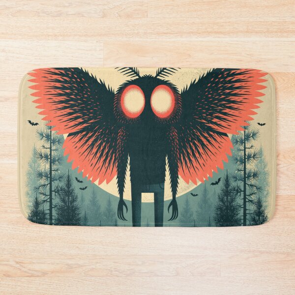 Item preview, Mothman Halloween Retro Spooky Cryptid Tee designed and sold by FrostyFrisby.