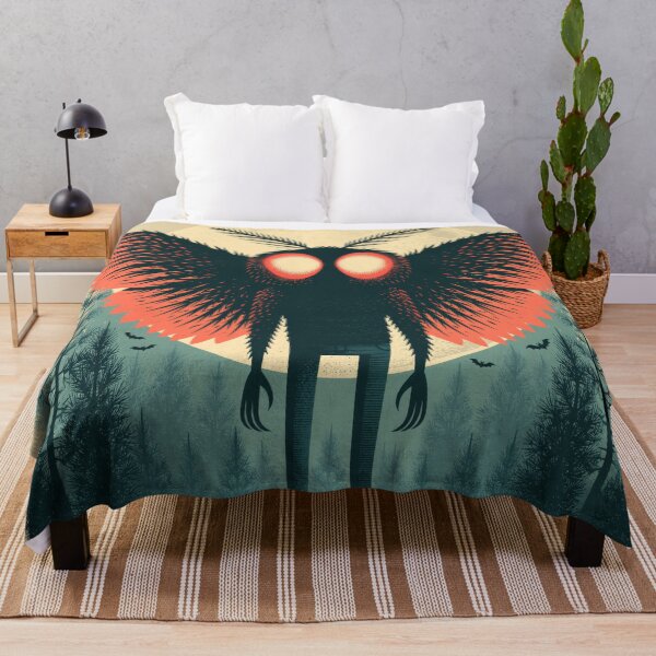 Item preview, Mothman Halloween Retro Spooky Cryptid Tee designed and sold by FrostyFrisby.