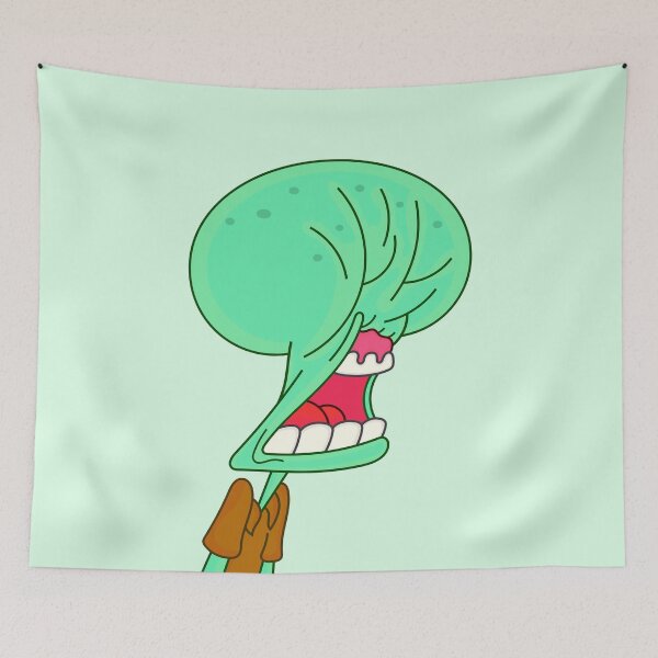 Item preview, Squidward Punched on face! designed and sold by DibujandoPorfa.