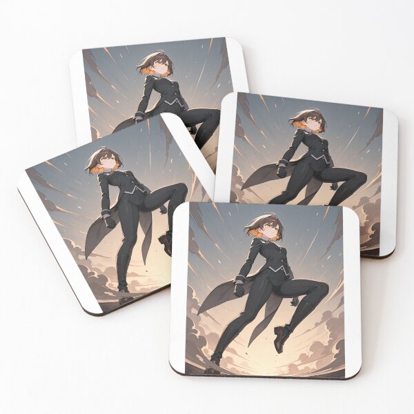 Item preview, Manga - Stylized Heroine in Motion, Aerial Action Scene designed and sold by AnimeShin.