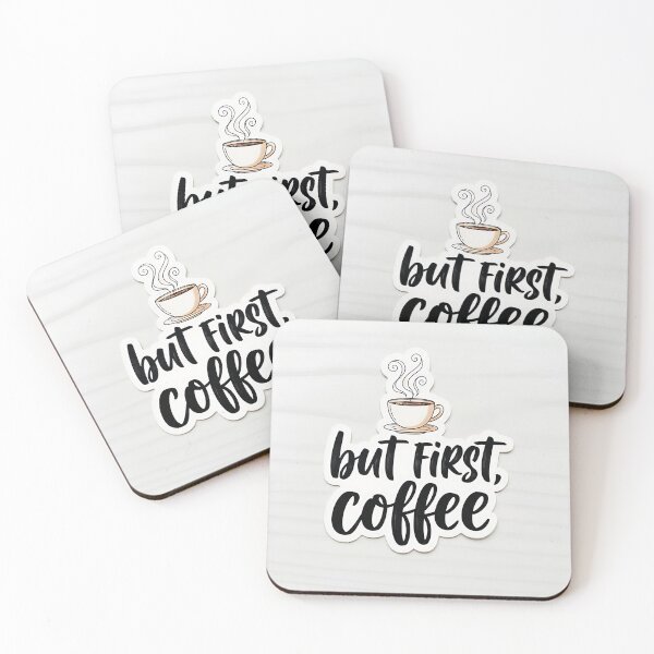 Item preview, But First Coffee Modern Typography Quote Art designed and sold by Michaelragheb.