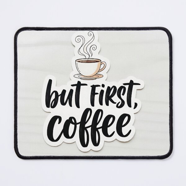 Item preview, But First Coffee Modern Typography Quote Art designed and sold by Michaelragheb.