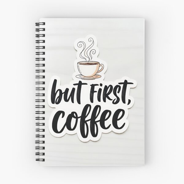 Item preview, But First Coffee Modern Typography Quote Art designed and sold by Michaelragheb.