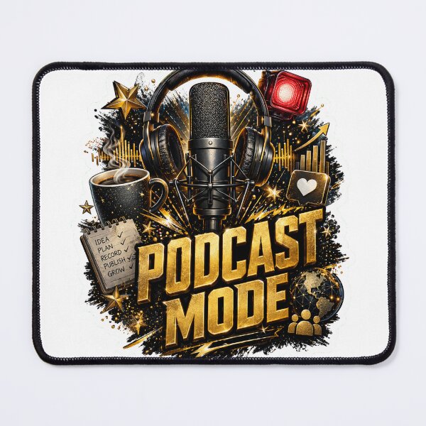 Item preview, Podcast Mode On Host & Content Creator Aesthetic designed and sold by mostafahamza50.