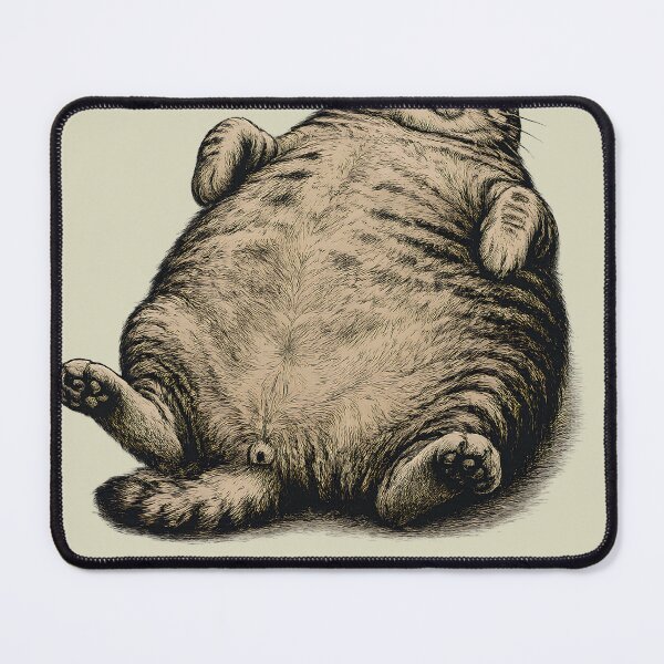 Item preview, Funny Fat Cat Mother I Am But Skin and Bones designed and sold by Retro Rascals Co..