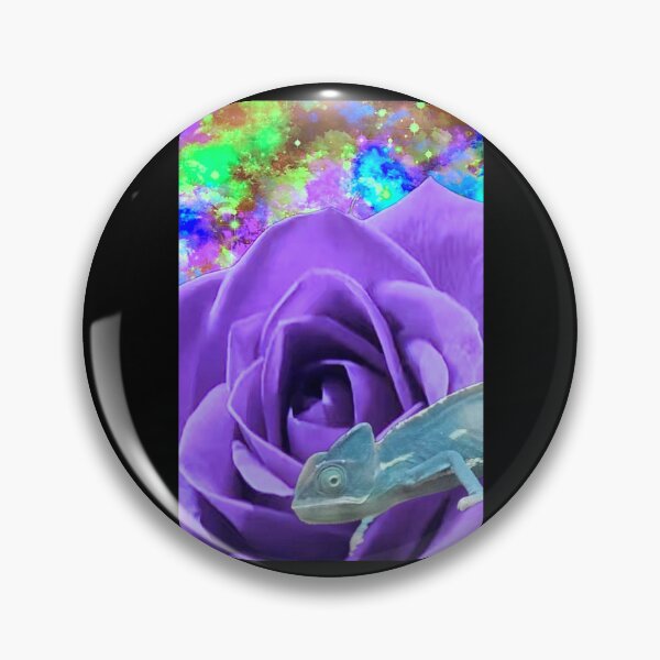Item preview, A Chameleon Walking on a Rose in Space by ElitebyElise designed and sold by ExceptionallyHumbleArtbyElise (Once known as ElitebyElise).