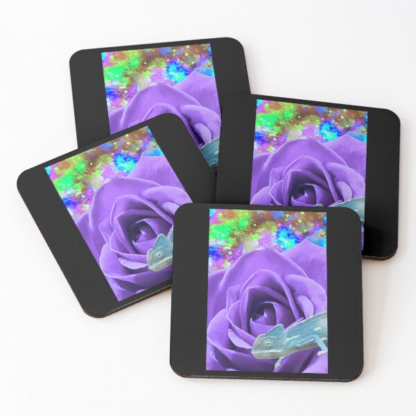 Item preview, A Chameleon Walking on a Rose in Space by ElitebyElise designed and sold by ElitebyElise.