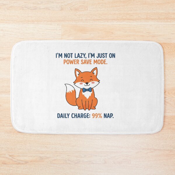 Item preview, Cute Fox On Power Save Mode designed and sold by Owcomm.
