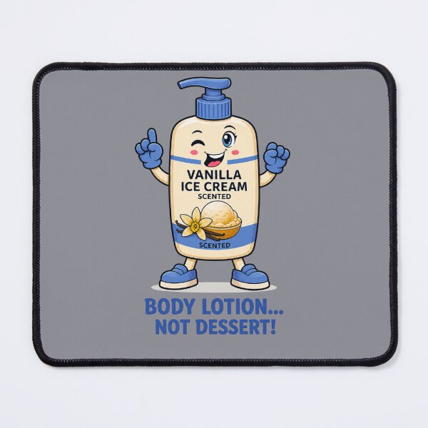 Item preview, Vanilla Ice Cream Body Lotion – Not Dessert! Cute Funny Skincare Cartoon T-Shirt designed and sold by Aimetoi.