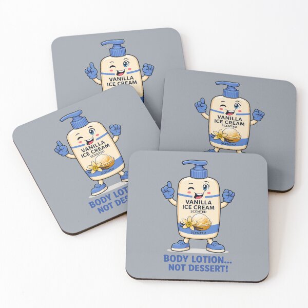 Item preview, Vanilla Ice Cream Body Lotion – Not Dessert! Cute Funny Skincare Cartoon T-Shirt designed and sold by Aimetoi.