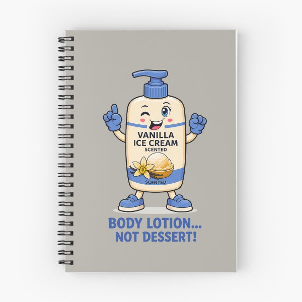 Item preview, Vanilla Ice Cream Body Lotion – Not Dessert! Cute Funny Skincare Cartoon T-Shirt designed and sold by Aimetoi.