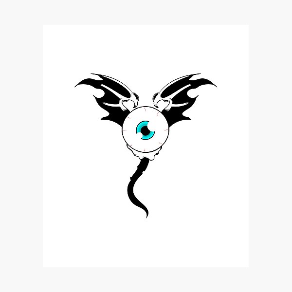 Item preview, Demonic Eye with Wings | Tattoo Design designed and sold by ProdbyNiECO.