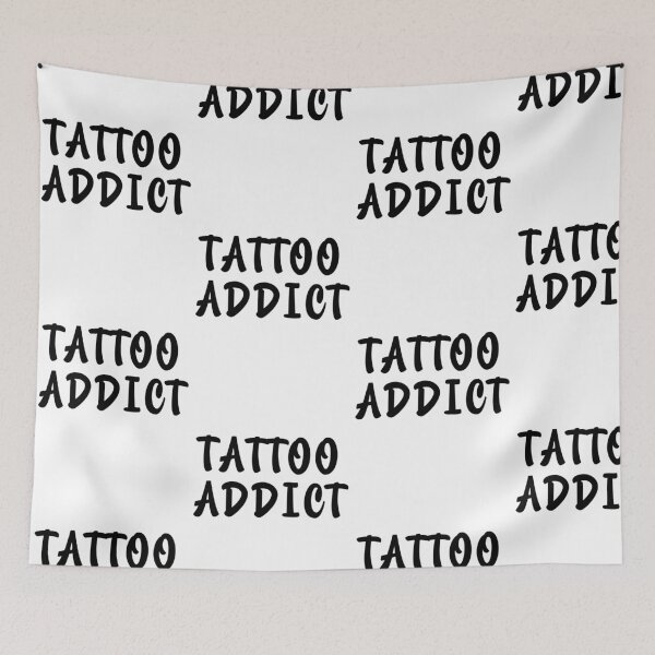 Item preview, Tattoo Addict Funny Tattoo Artist Quote Typography designed and sold by EchoPrint Co..