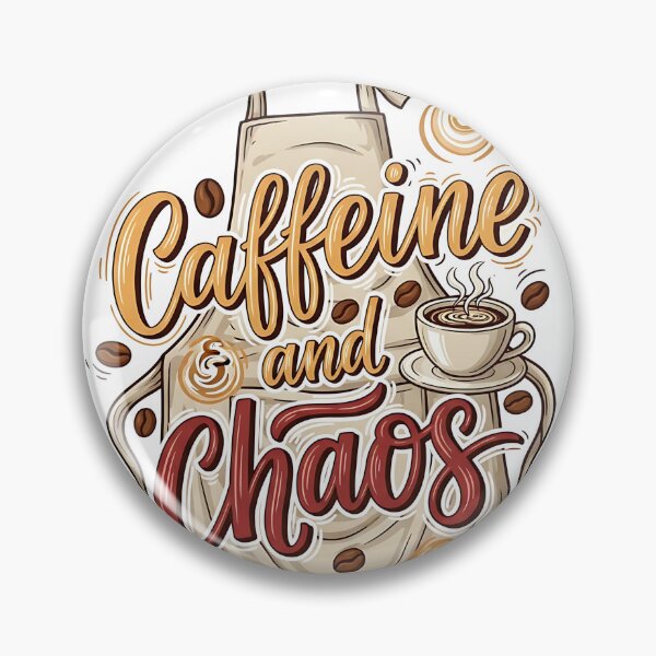 Item preview, Caffeine and Chaos Barista Apron Coffee Quote designed and sold by Michaelragheb.