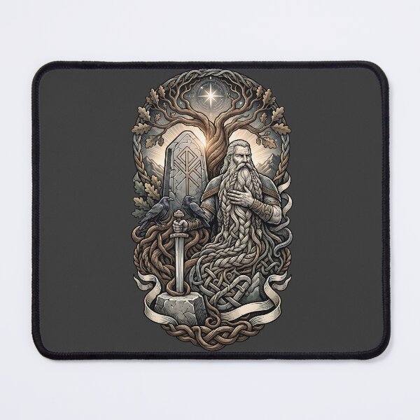 Item preview, Bearded Viking Yggdrasil Rune Sword Art designed and sold by MythicCotton.
