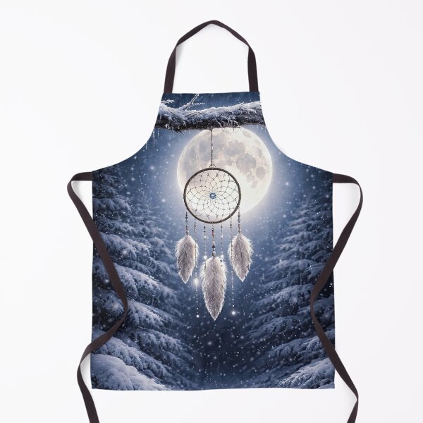 Item preview, Winter Dreamcatcher Under Full Moon Winter Solstice designed and sold by Stephanie Laird.