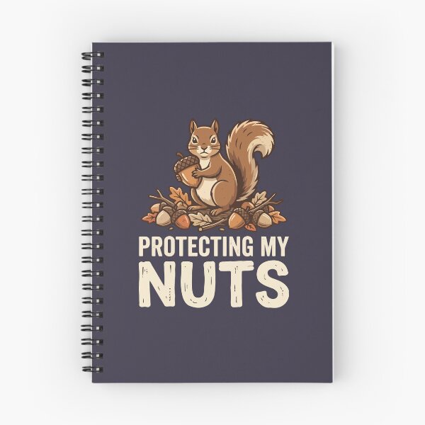Item preview, Protecting My Nuts Funny Squirrel Acorn Wildlife Pun designed and sold by Amir Faysal.