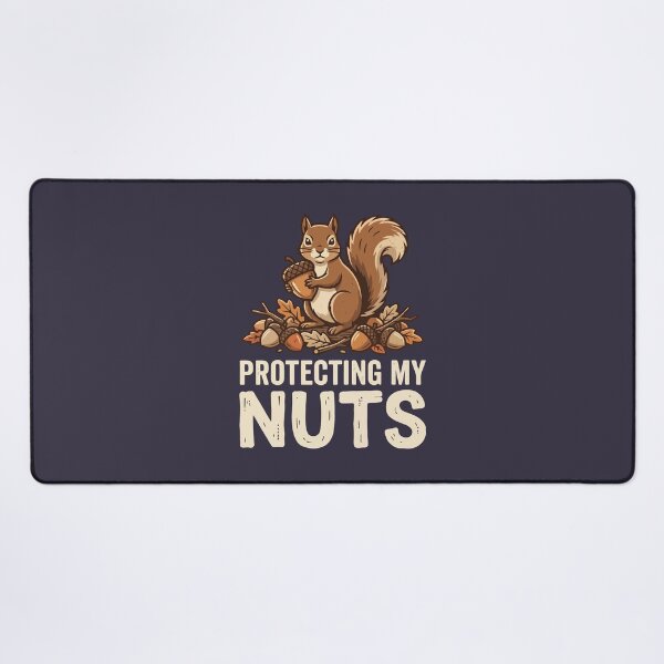 Item preview, Protecting My Nuts Funny Squirrel Acorn Wildlife Pun designed and sold by Amir Faysal.