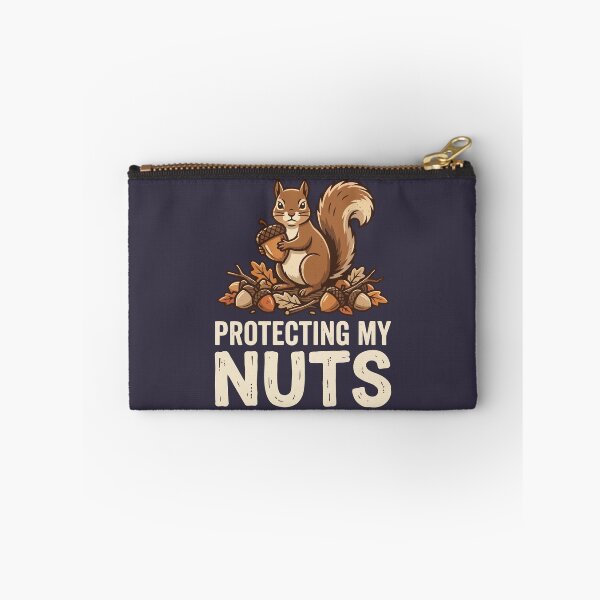 Item preview, Protecting My Nuts Funny Squirrel Acorn Wildlife Pun designed and sold by Amir Faysal.
