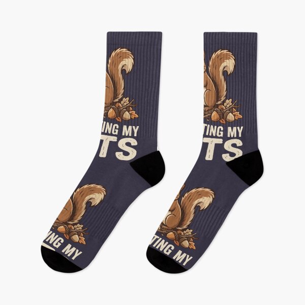 Item preview, Protecting My Nuts Funny Squirrel Acorn Wildlife Pun designed and sold by Amir Faysal.
