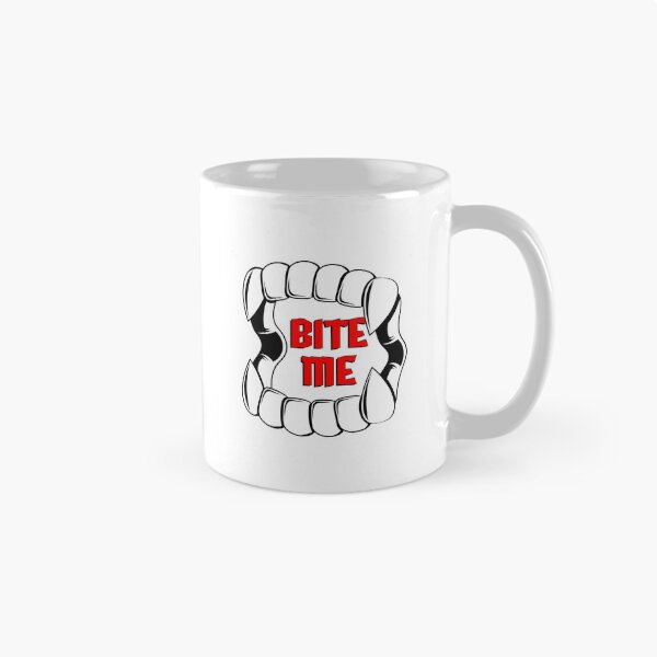 Item preview, Bite me | Creepy vampire teeth | Tattoo design designed and sold by ProdbyNiECO.
