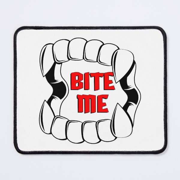 Item preview, Bite me | Creepy vampire teeth | Tattoo design designed and sold by ProdbyNiECO.