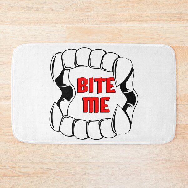 Item preview, Bite me | Creepy vampire teeth | Tattoo design designed and sold by ProdbyNiECO.