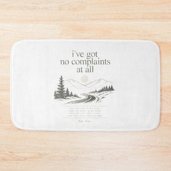 Item preview, No Complaints Mountain Road Lyric Poster Art designed and sold by gringoods.