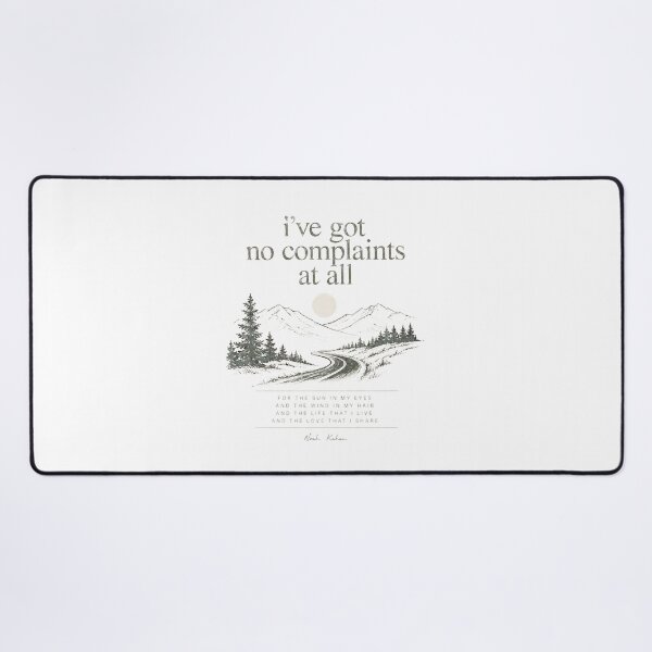 Item preview, No Complaints Mountain Road Lyric Poster Art designed and sold by gringoods.