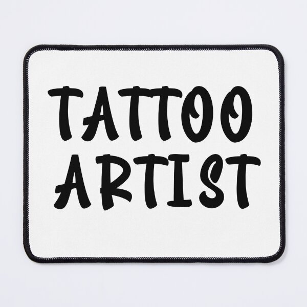 Item preview, Tattoo Artist Quote Edgy Brush Typography designed and sold by EchoPrint Co..