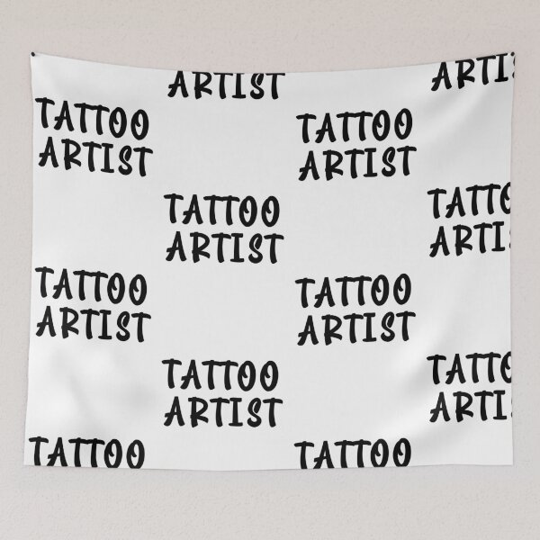Item preview, Tattoo Artist Quote Edgy Brush Typography designed and sold by EchoPrint Co..